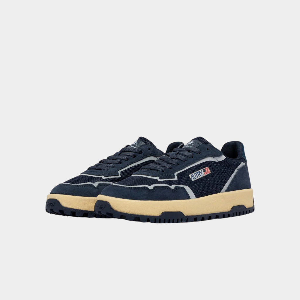 Autry Sneakers Wildpace in mesh e suede - Blu