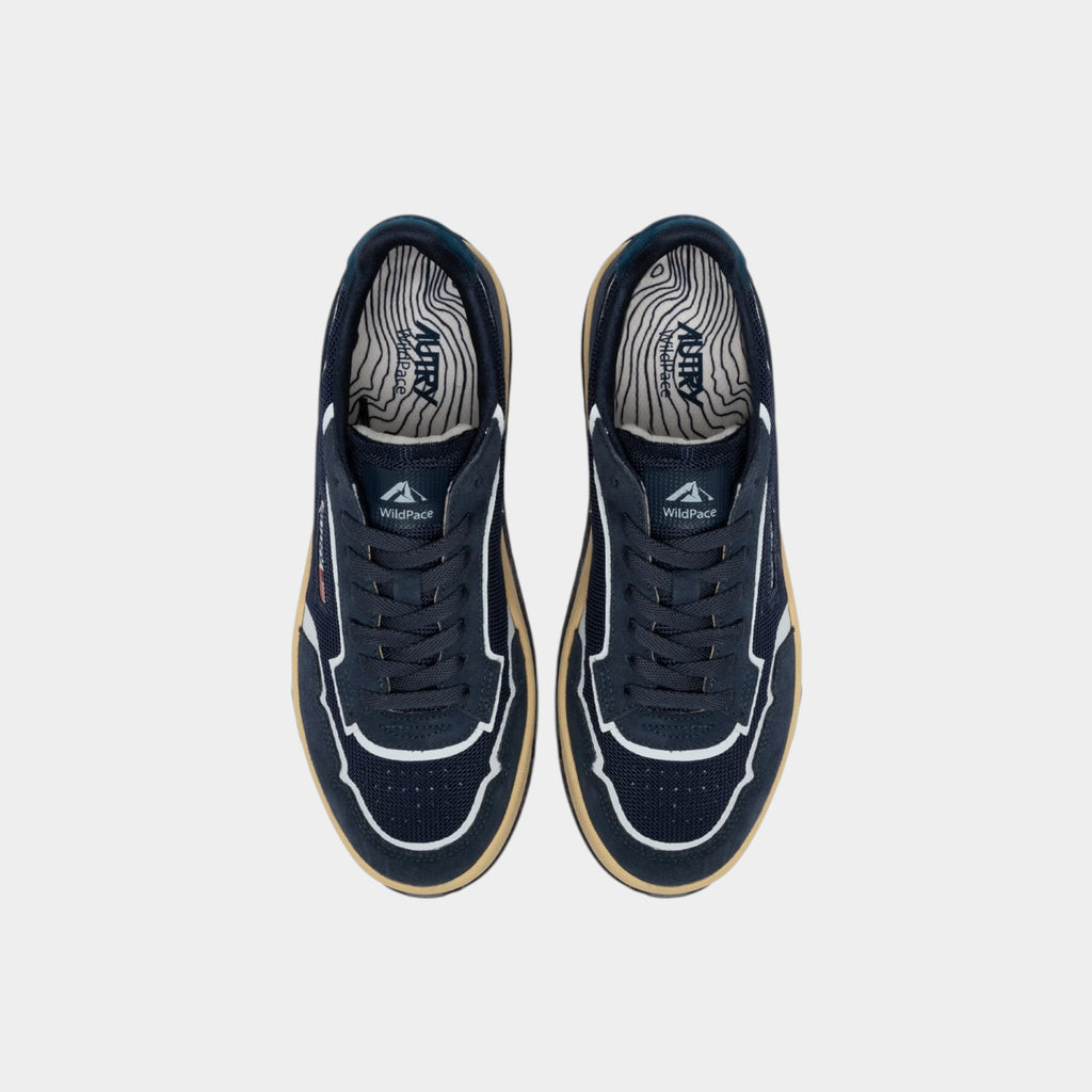 Autry Sneakers Wildpace in mesh e suede - Blu