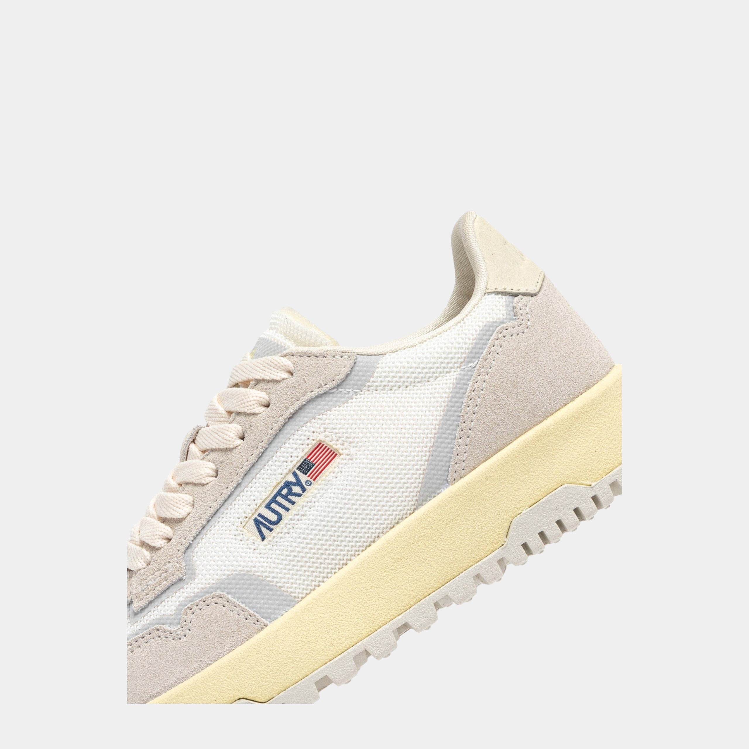 Autry Sneakers Wildpace in mesh e suede - Bianco