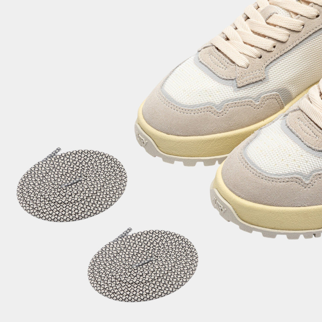 Autry Sneakers Wildpace in mesh e suede - Bianco