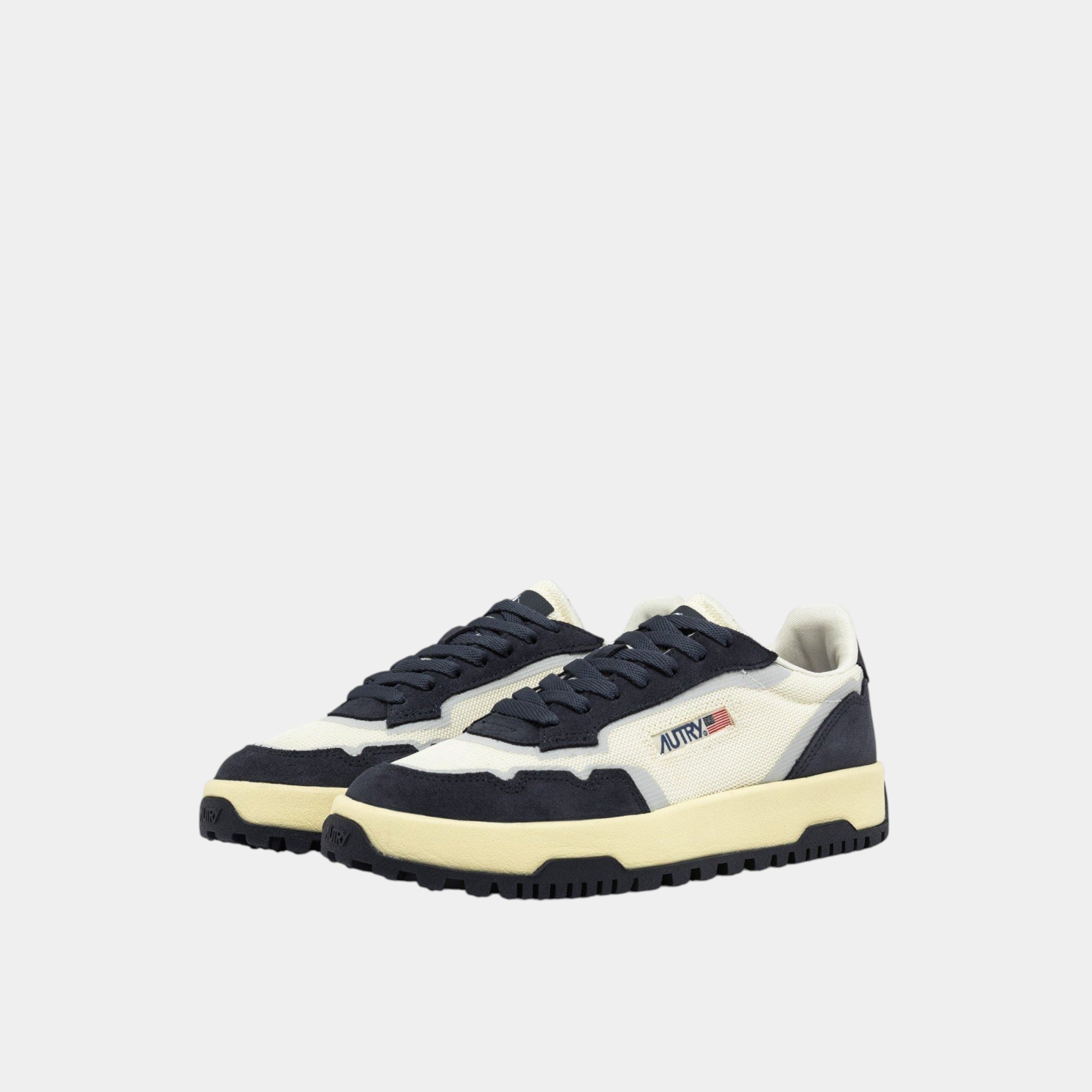 Autry Sneakers Wildpace in mesh e suede - Blu/Bianco