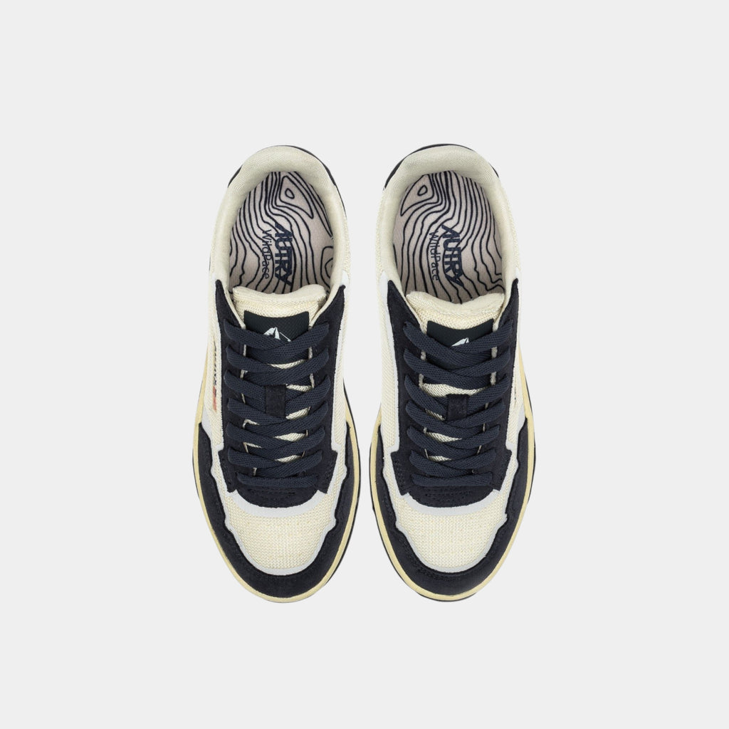 Autry Sneakers Wildpace in mesh e suede - Blu/Bianco