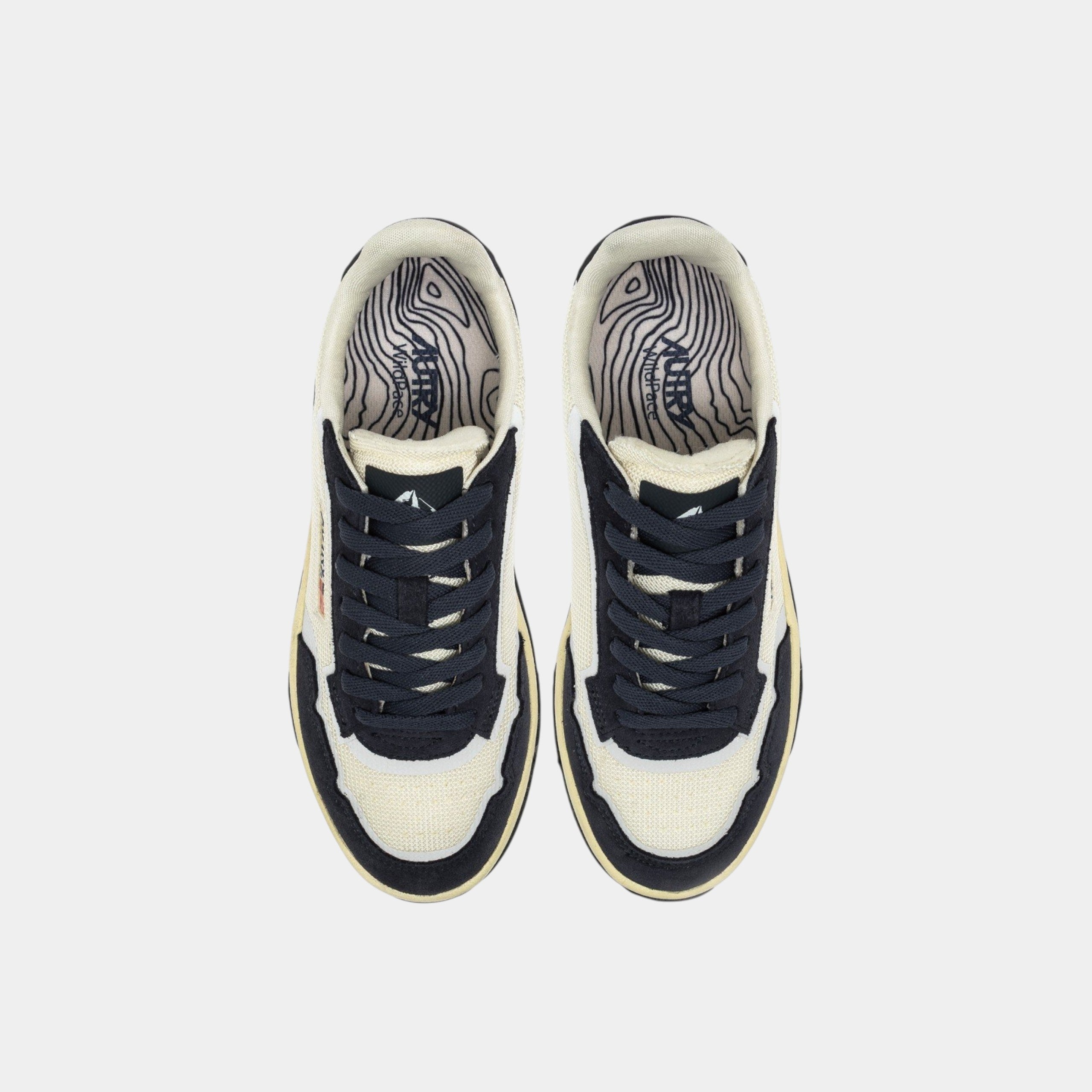 Autry Sneakers Wildpace in mesh e suede - Blu/Bianco