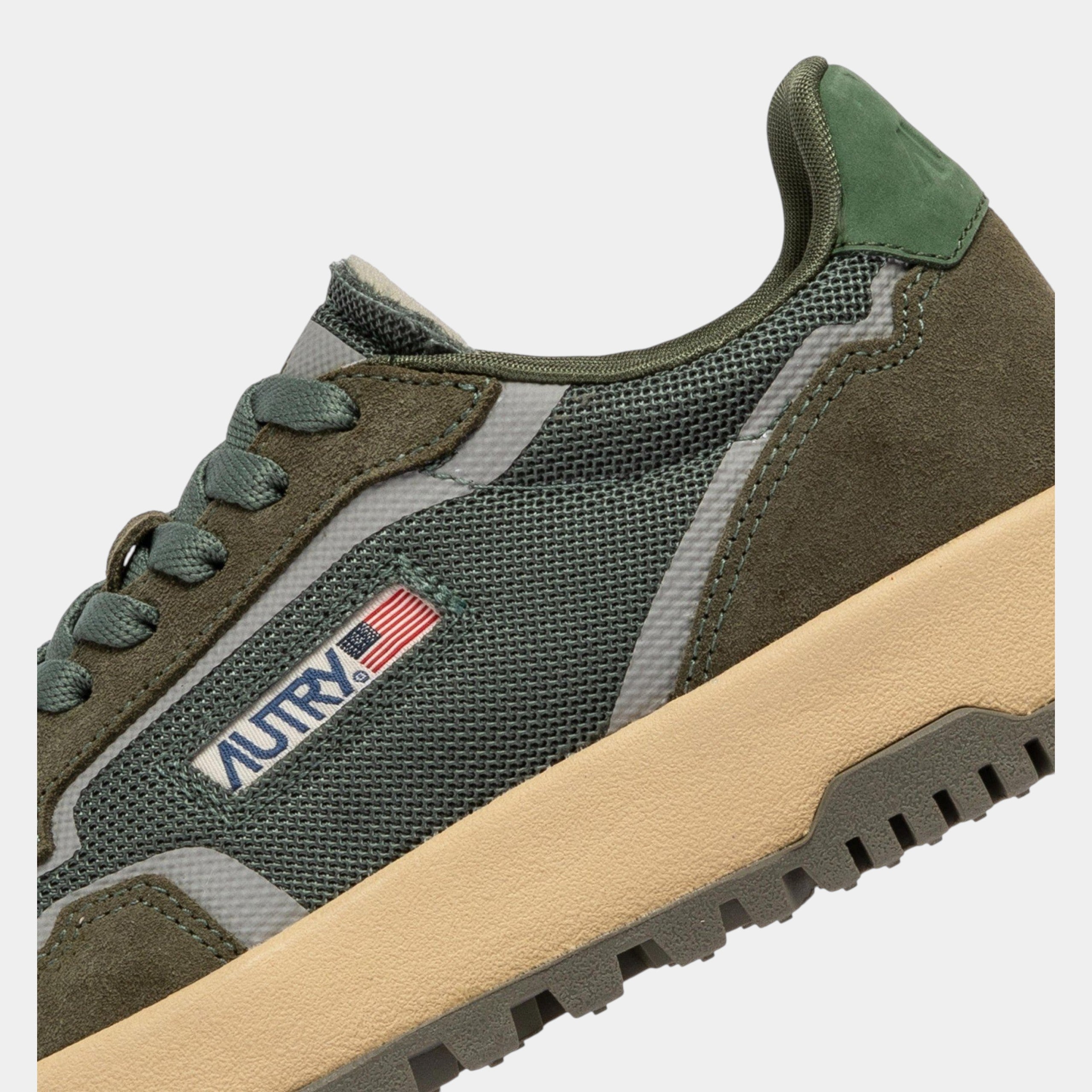 Autry Sneakers Wildpace in mesh e suede - Verde