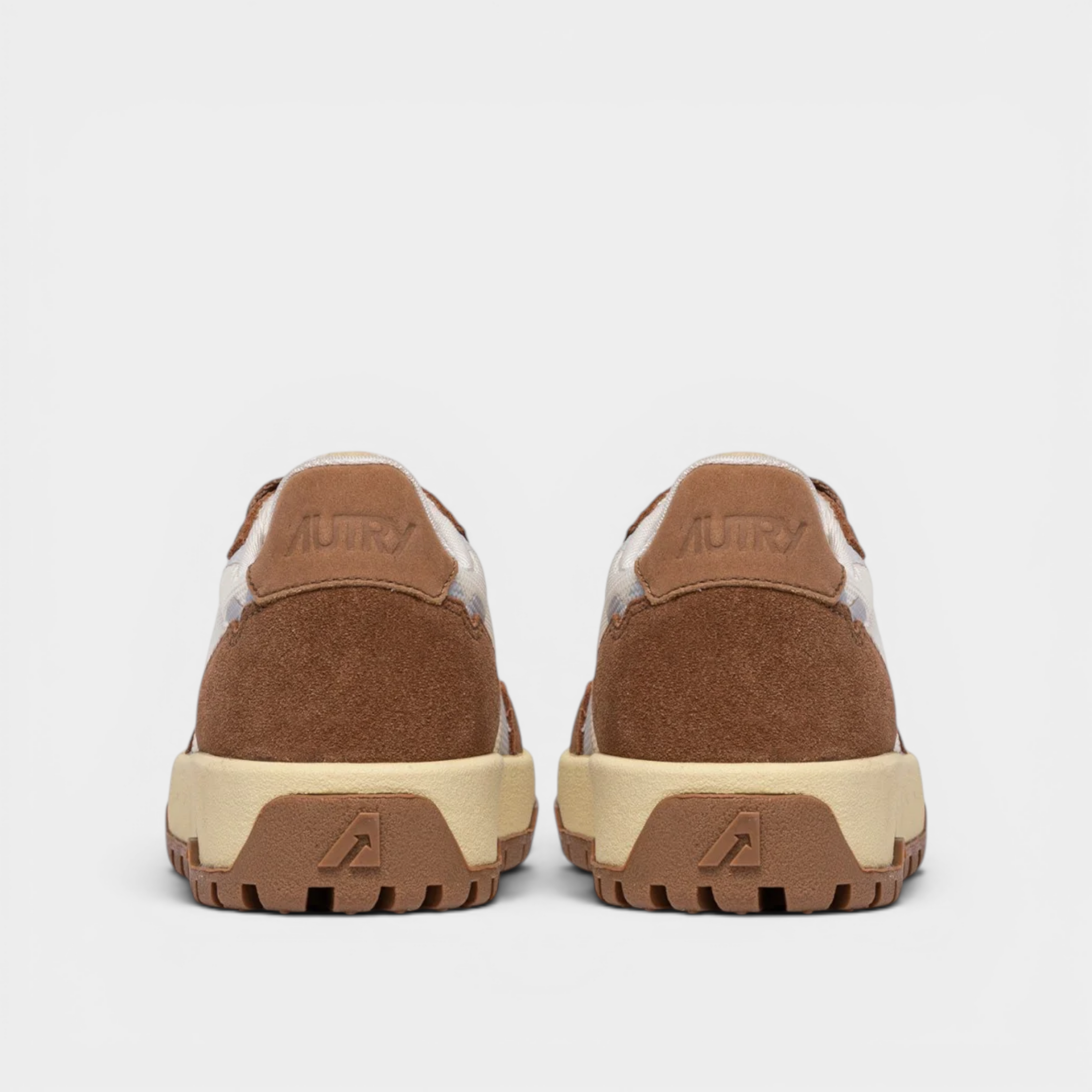 Autry Sneakers Wildpace in mesh e suede - Marrone e bianco