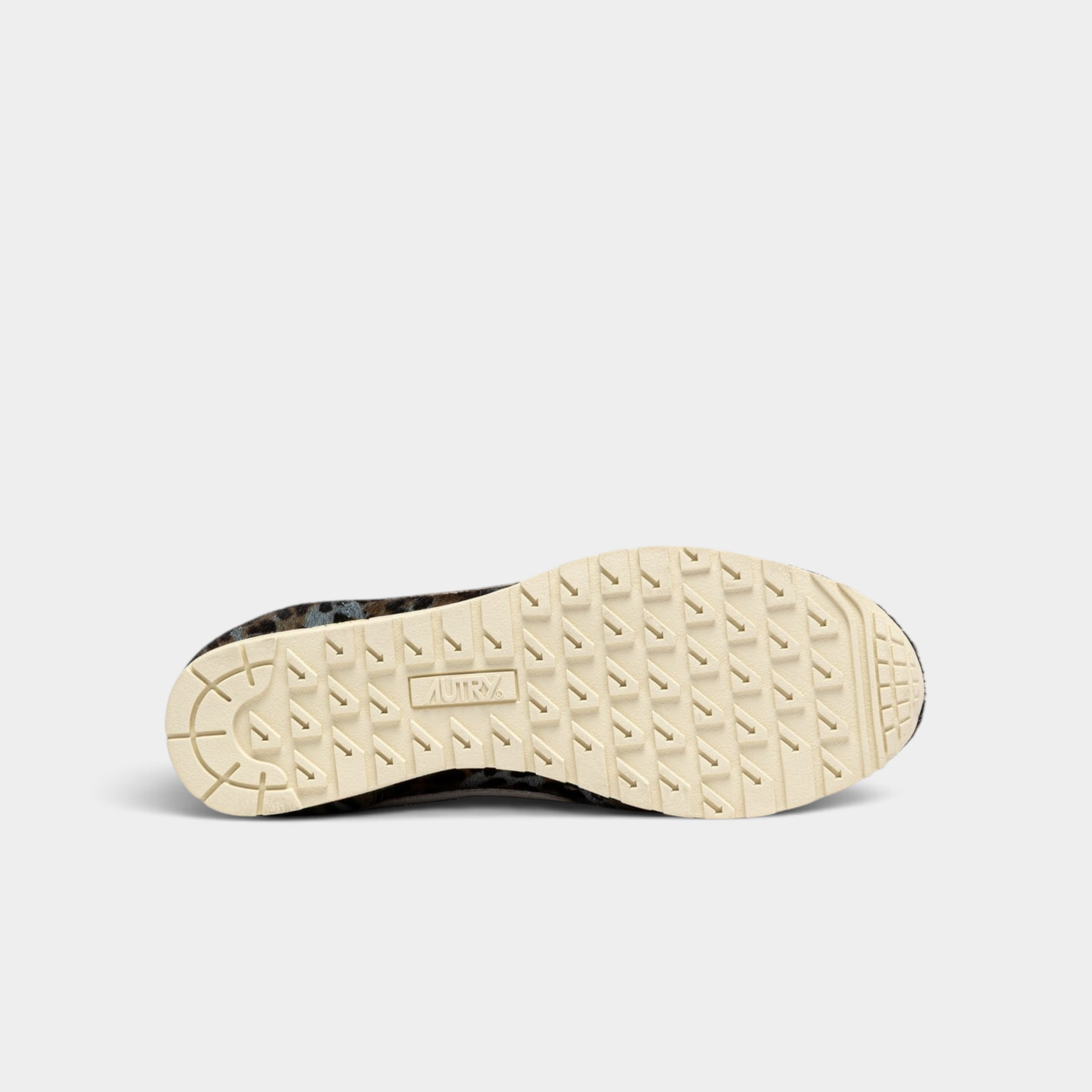 Autry Sneakers Windspin in cavallino Leopardato - Marrone e Azzurro