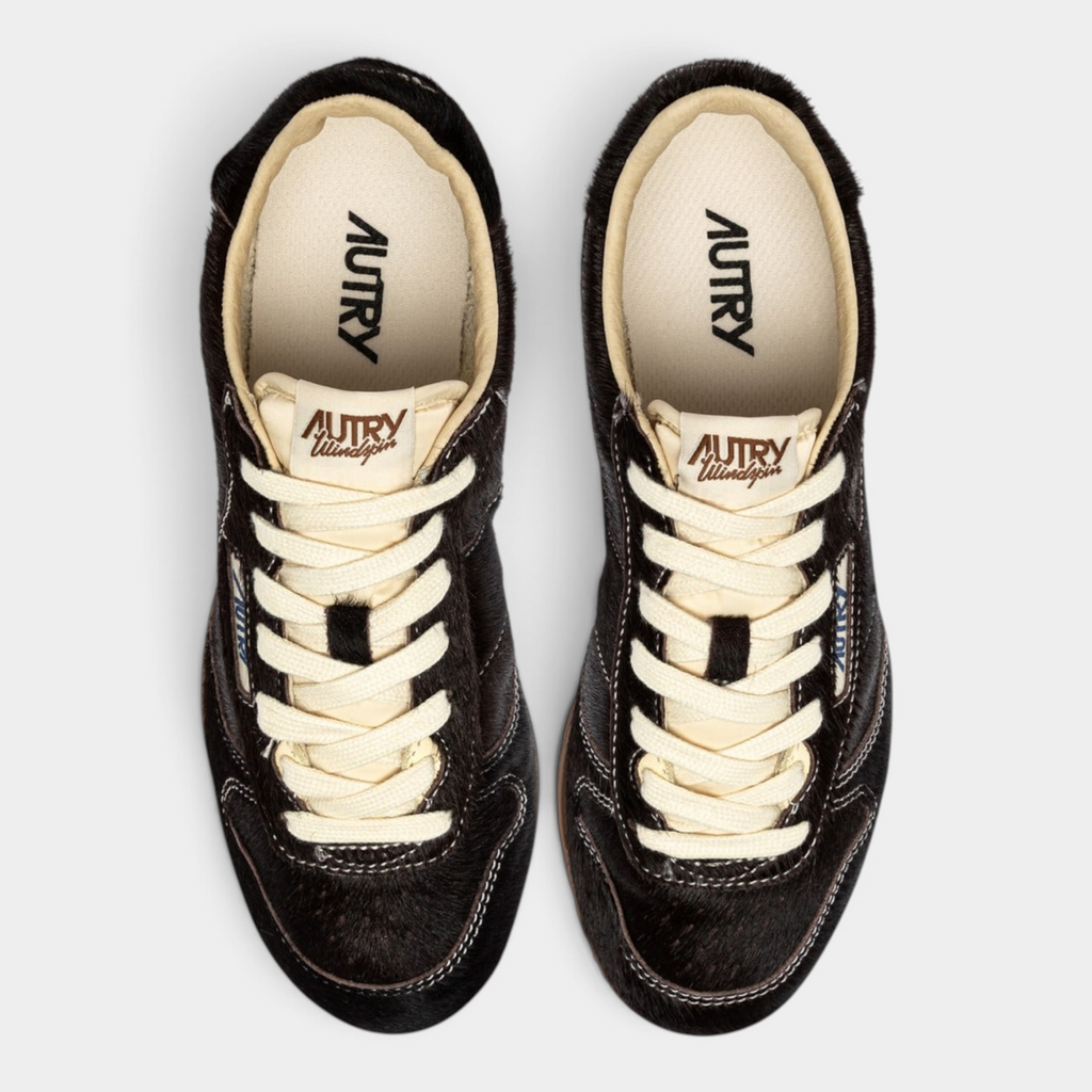Autry Sneakers Windspin in cavallino - Marrone
