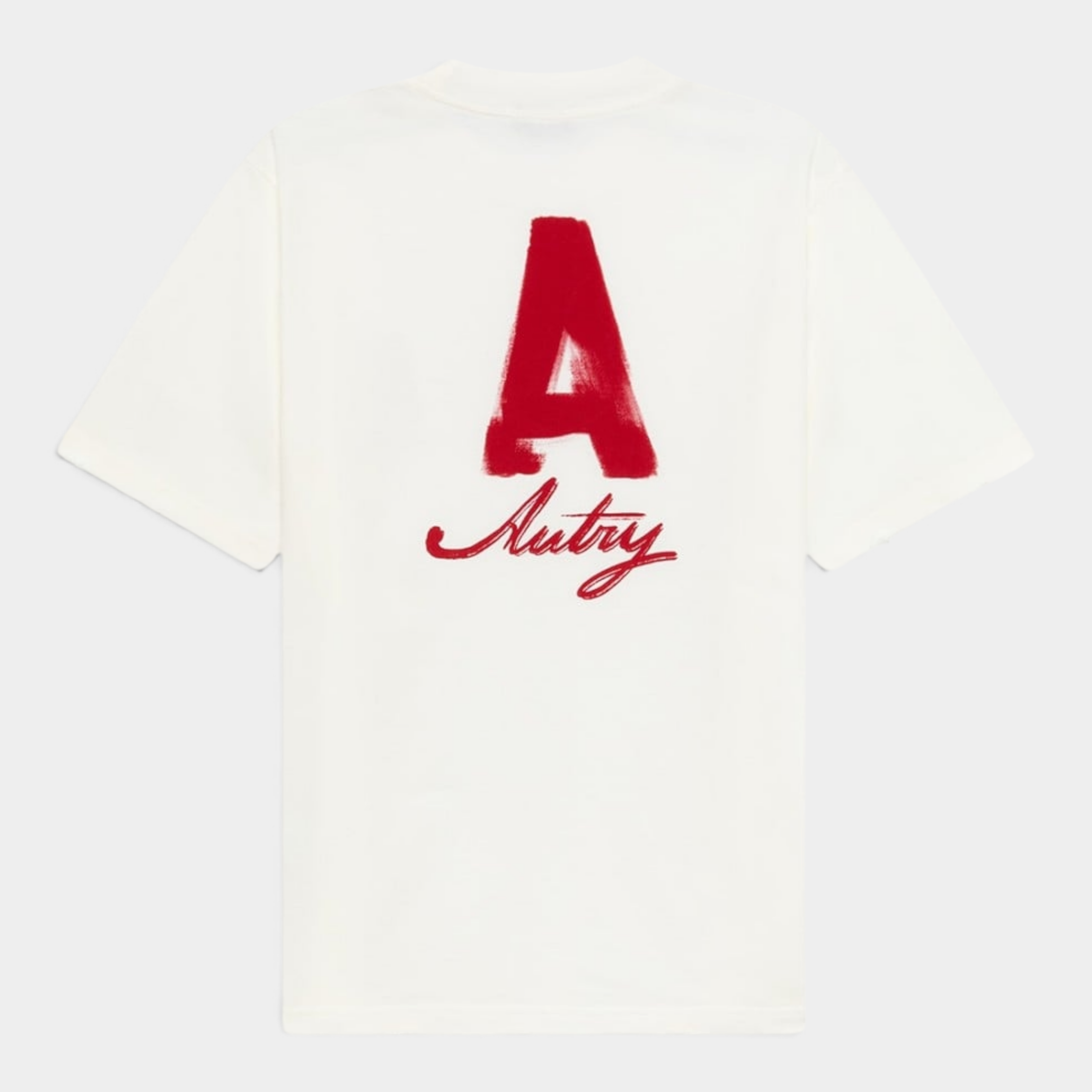 Autry Tee Shirt Heritage effetto used con stampa A - Panna
