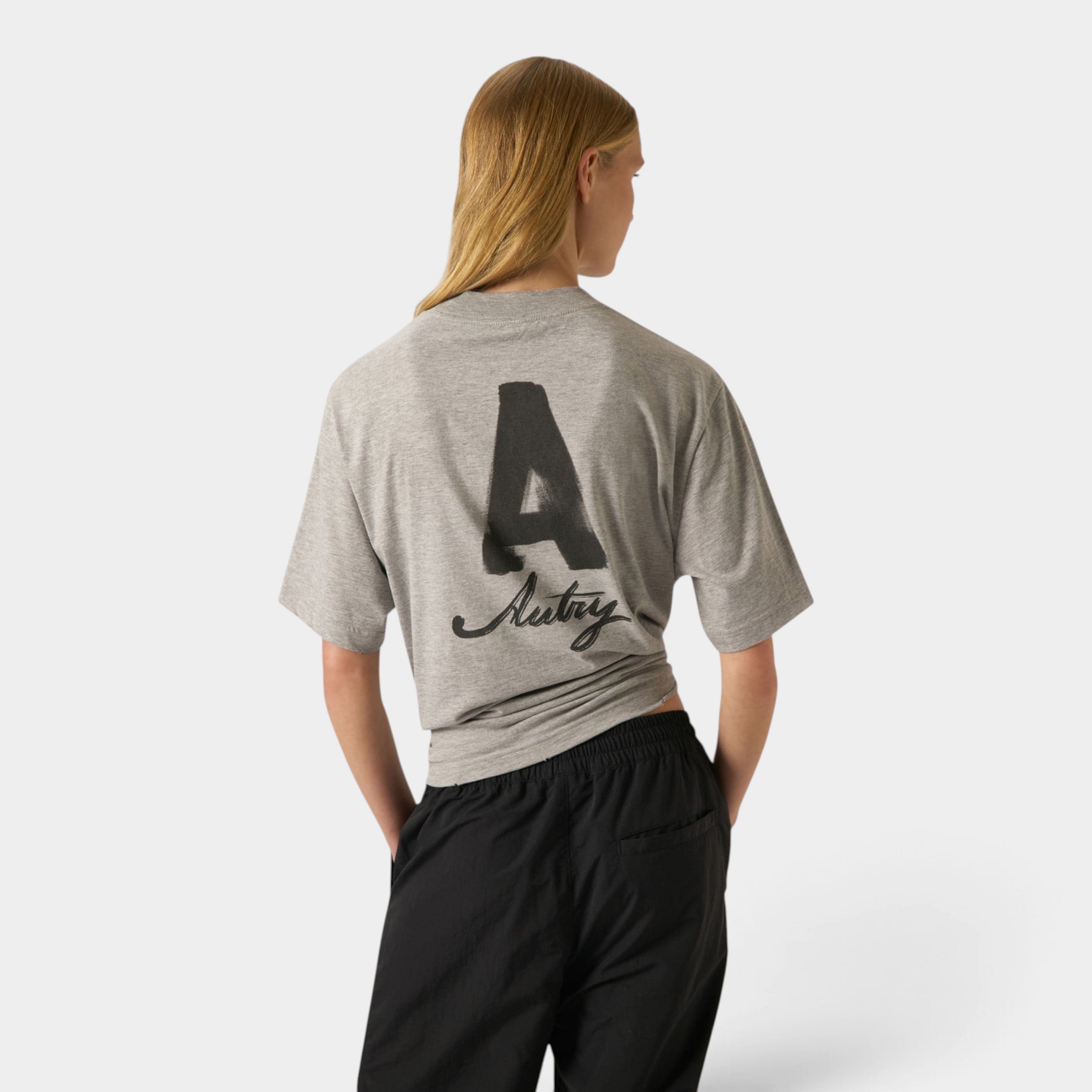 Autry Tee Shirt Heritage effetto used con stampa A - Grigio