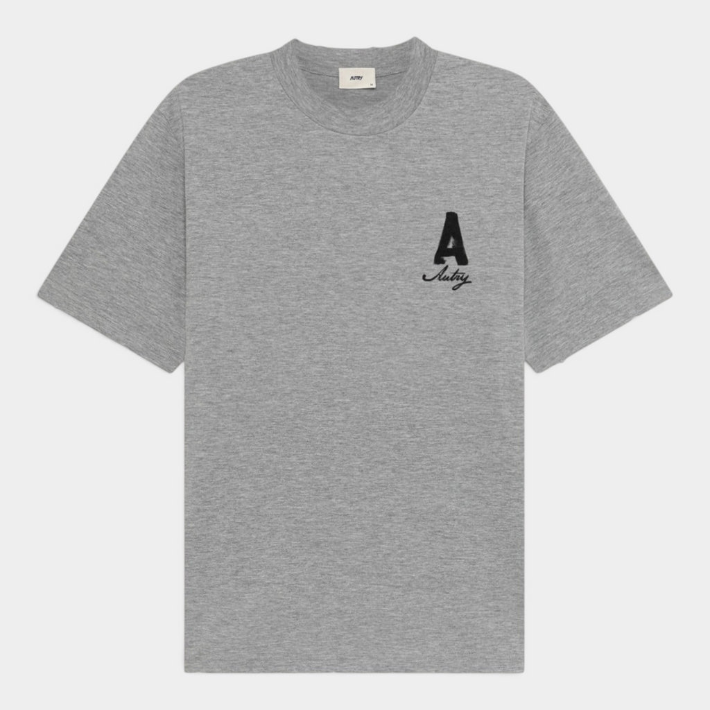 Autry Tee Shirt Heritage effetto used con stampa A - Grigio