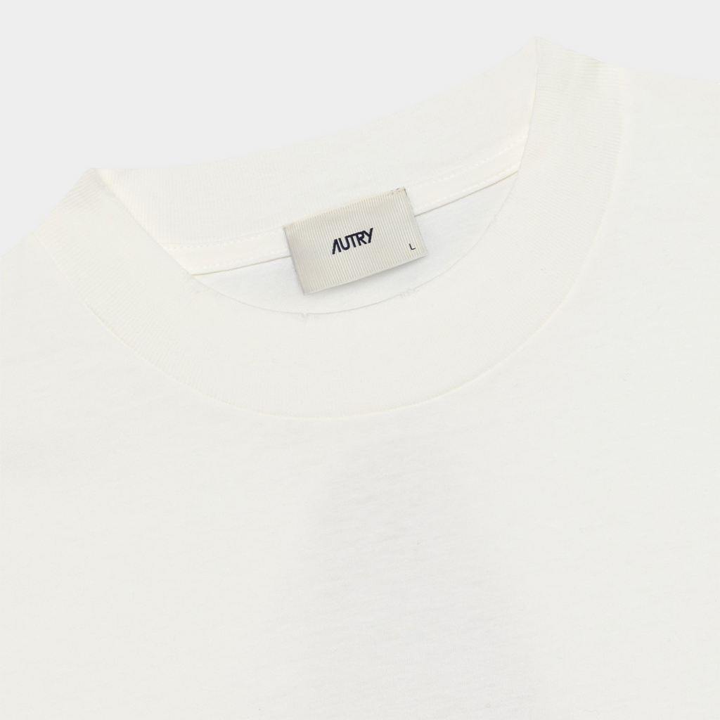 Autry Tee Shirt Heritage effetto used con stampa A - Panna