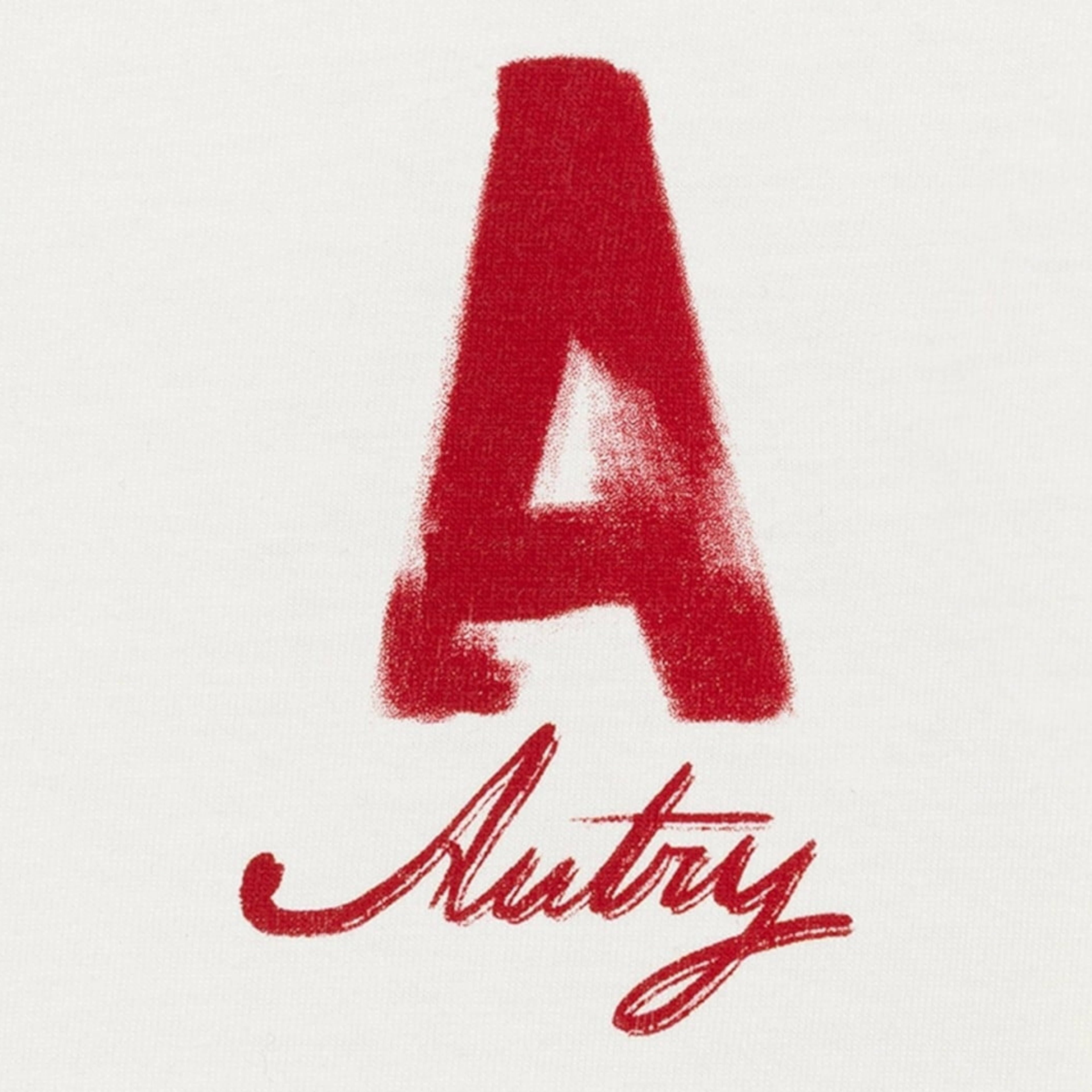 Autry Tee Shirt Heritage effetto used con stampa A - Panna