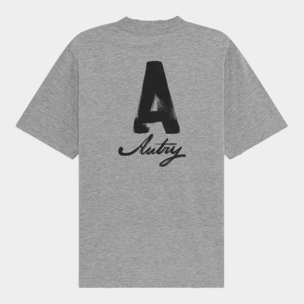 Autry Tee Shirt Heritage effetto used con stampa A - Grigio