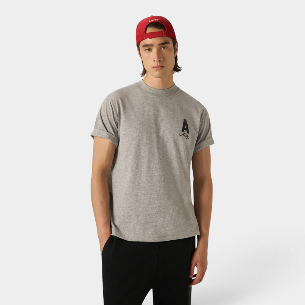 Autry Tee Shirt Heritage effetto used con stampa A - Grigio