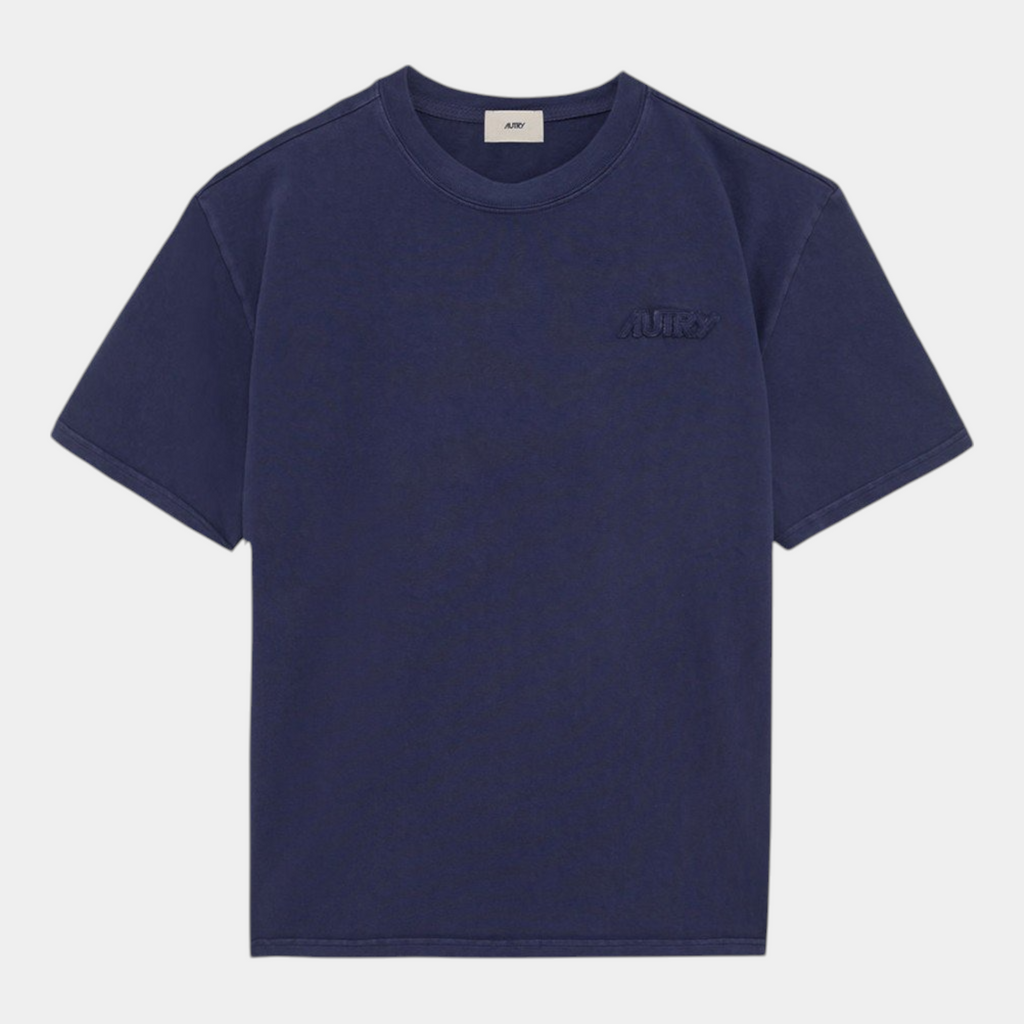 Autry Tee Shirt con logo patch - Blu