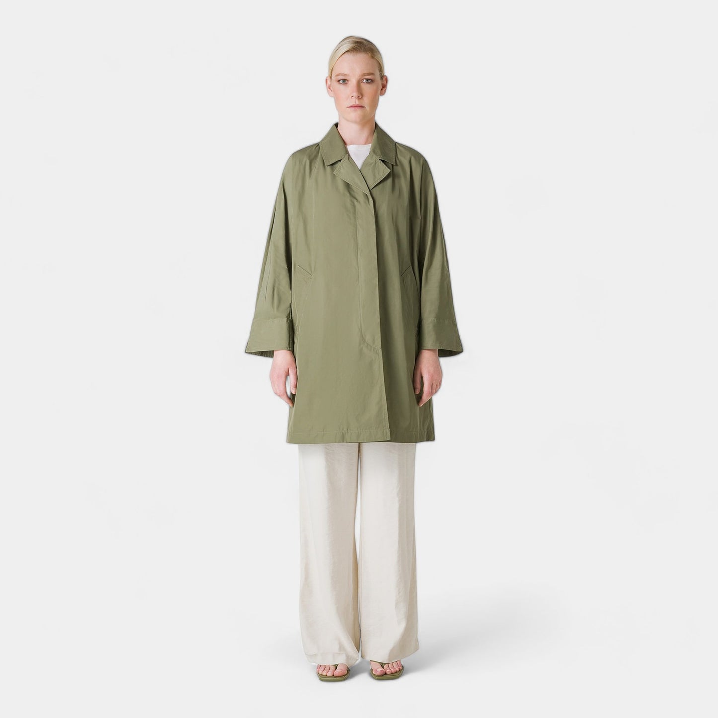 OOF WEAR Oof Wear Trench in nylon memory - Militare - Hubert Humangoods