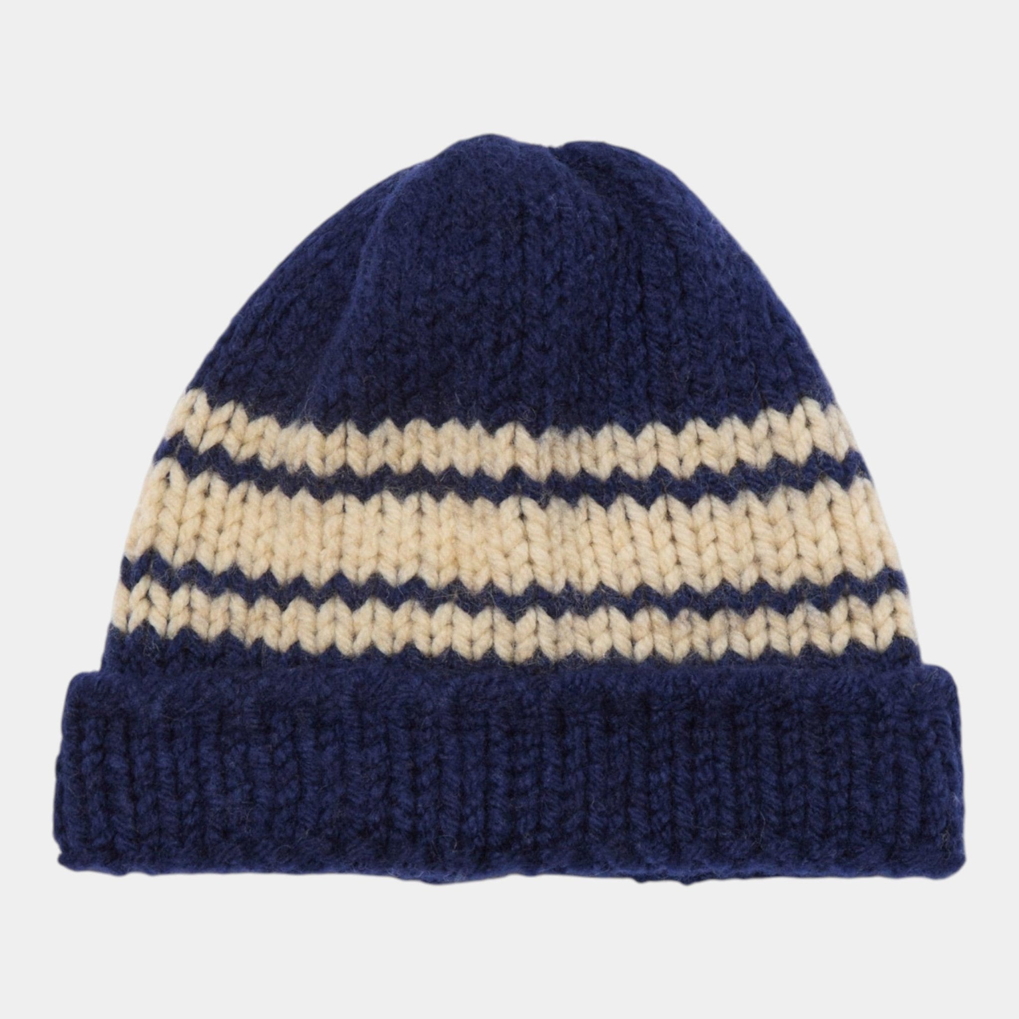 UNIVERSAL WORKS Universal Works Cappello a righe - Blu/Sabbia - Hubert Humangoods