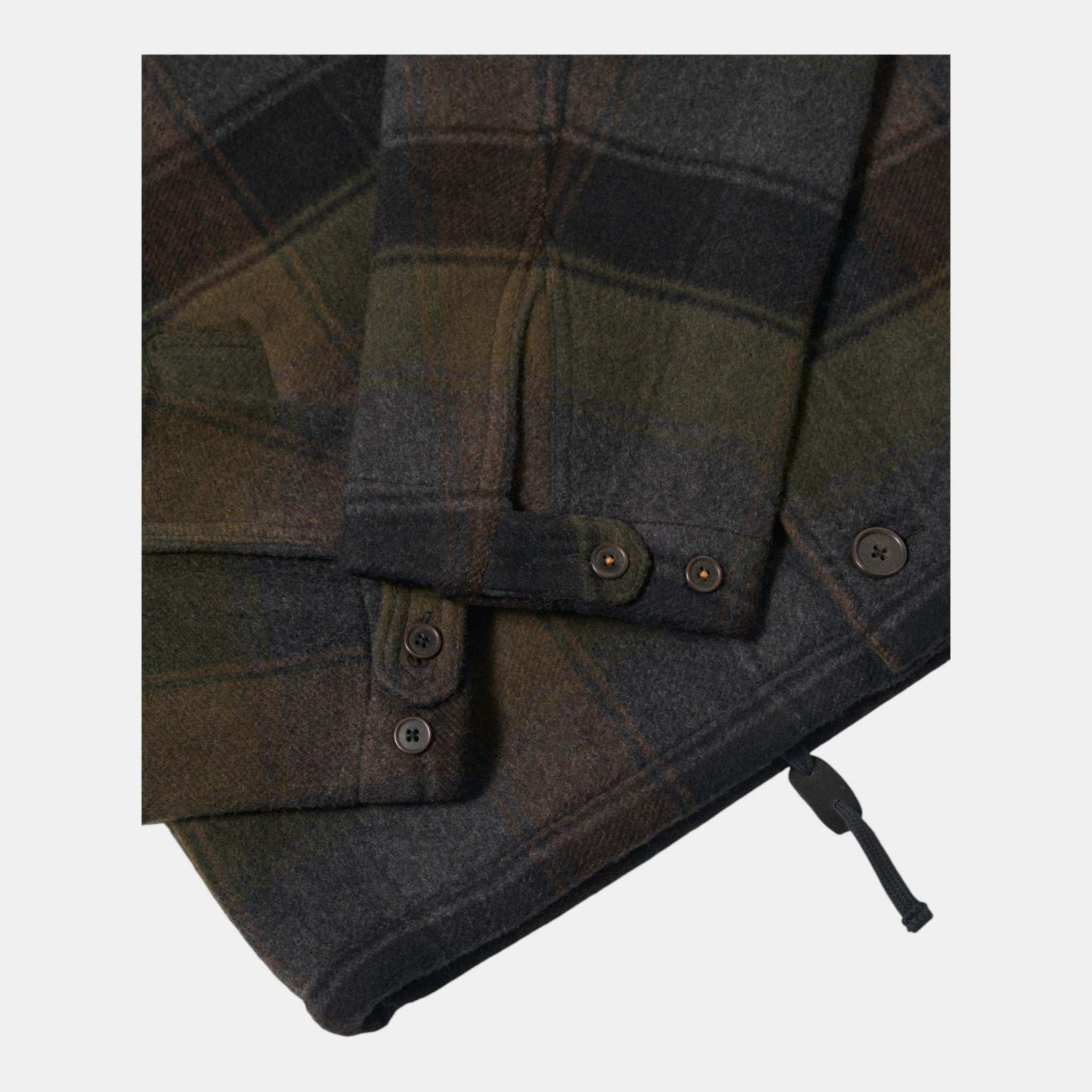 UNIVERSAL WORKS Universal Works Giacca Wayfarer in lana a quadri - Marrone/Nero - Hubert Humangoods