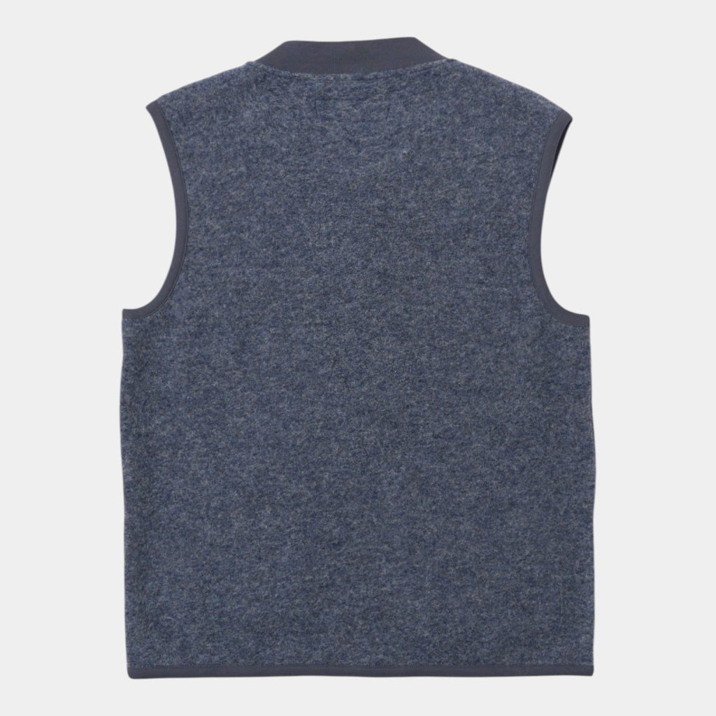 UNIVERSAL WORKS Universal Works Gilet in lana cotta - Azzurro - Hubert Humangoods