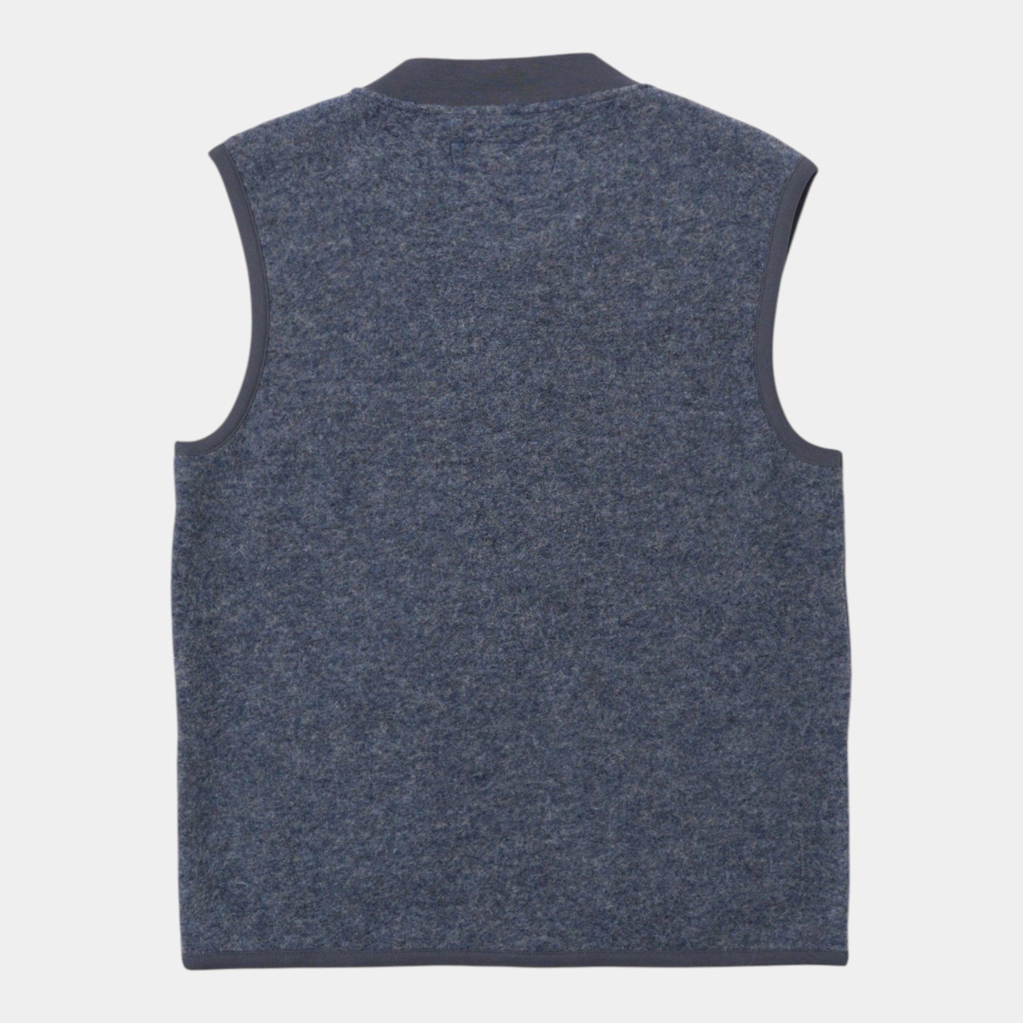 UNIVERSAL WORKS Universal Works Gilet in lana cotta - Azzurro - Hubert Humangoods