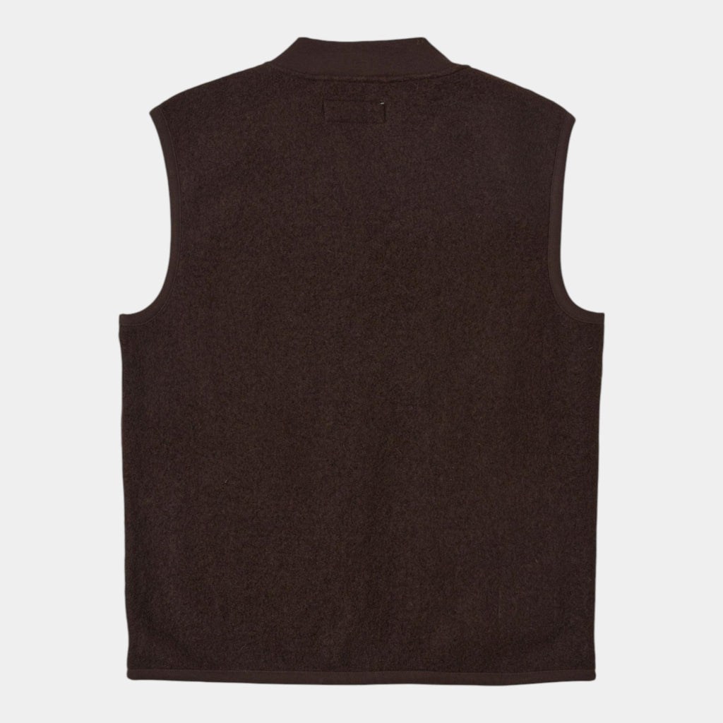 UNIVERSAL WORKS Universal Works Gilet in lana cotta - Marrone - Hubert Humangoods