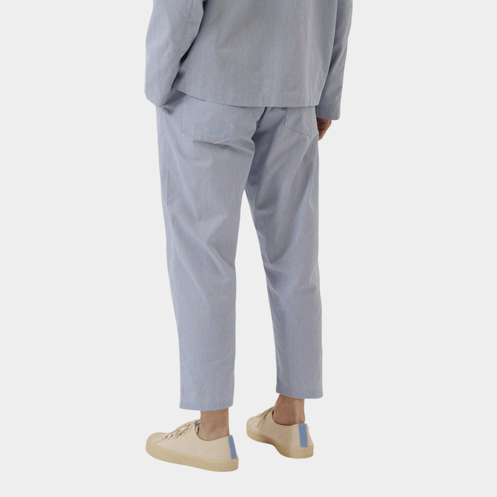 UNIVERSAL WORKS - Universal Works Pantalone Hi Water a righe leggero - Riga Azzurra/3 - Hubert Humangoods