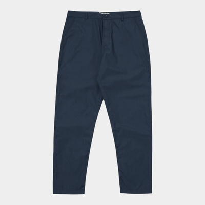 Universal Works Pantalone Military chino in Polytech - Blu