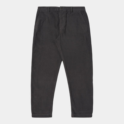 UNIVERSAL WORKS Universal Works Pantalone Military Chino in velluto - Grigio - Hubert Humangoods
