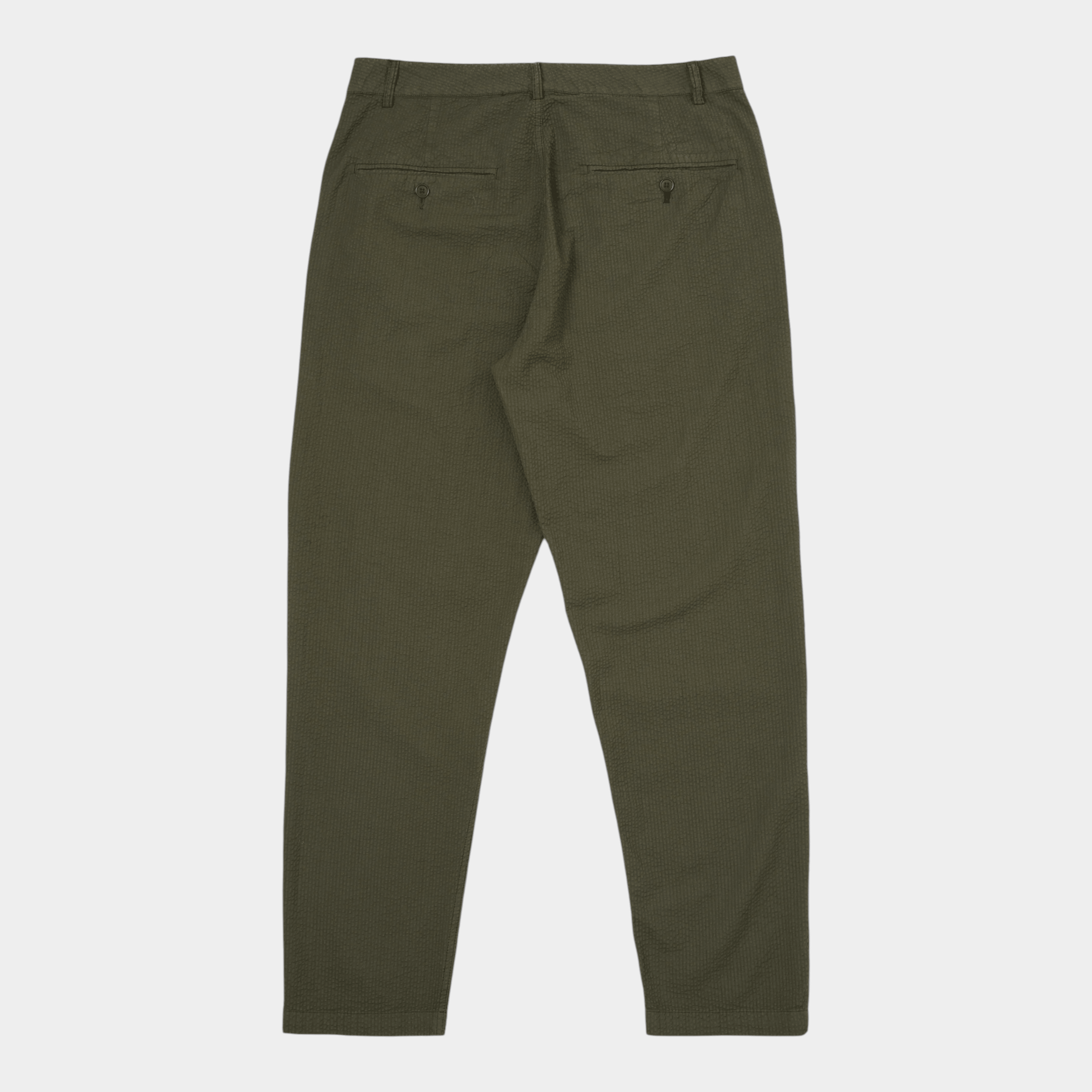 UNIVERSAL WORKS - Universal Works Pantalone Military chino Seersucker - Oliva/4 - Hubert Humangoods