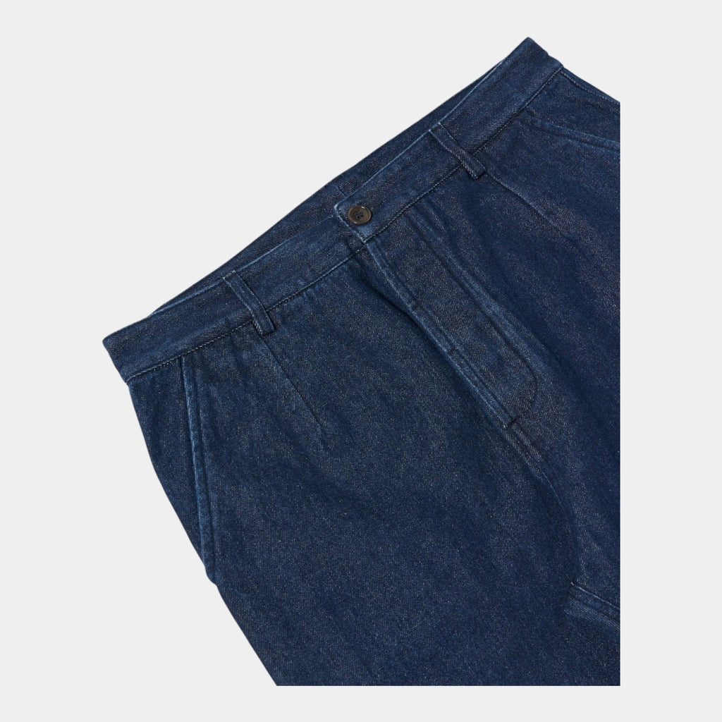 UNIVERSAL WORKS Universal Works Pantalone Super Chino in denim - Indaco - Hubert Humangoods