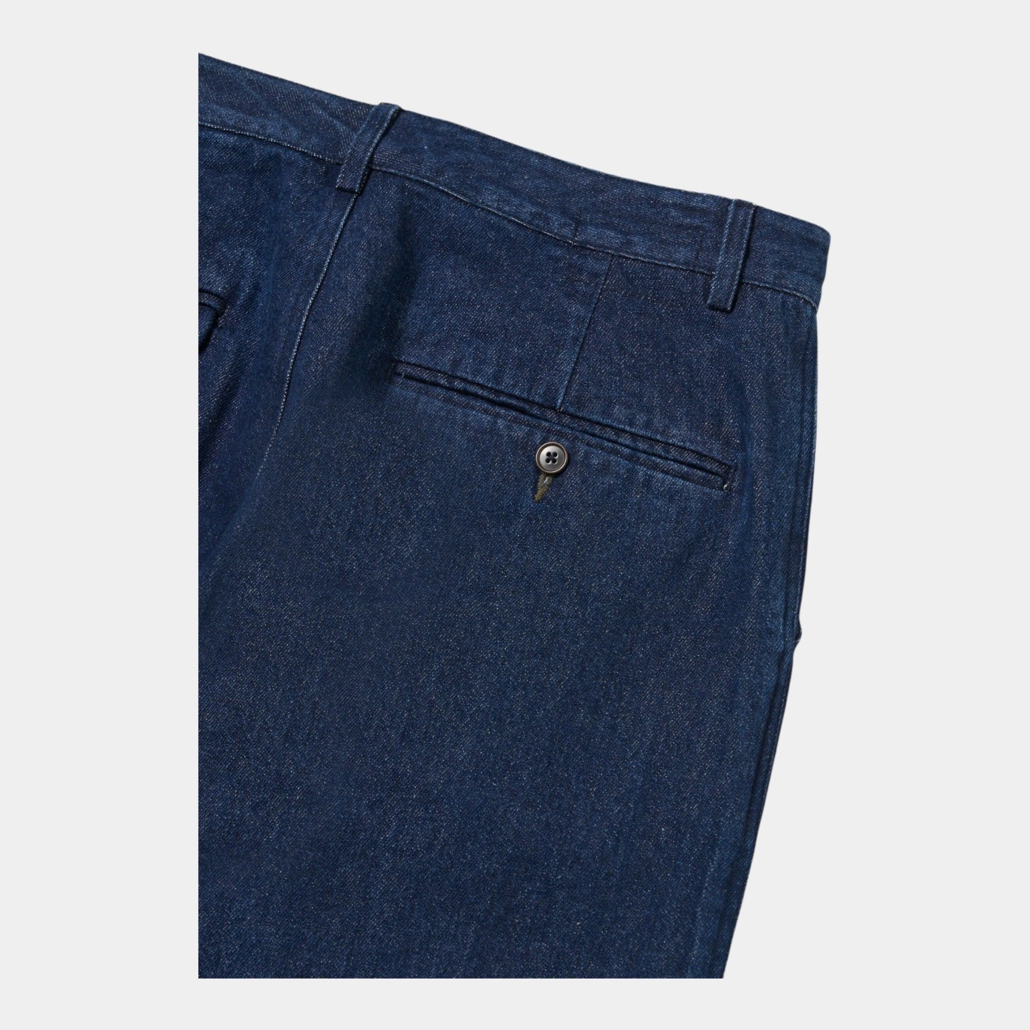 UNIVERSAL WORKS Universal Works Pantalone Super Chino in denim - Indaco - Hubert Humangoods