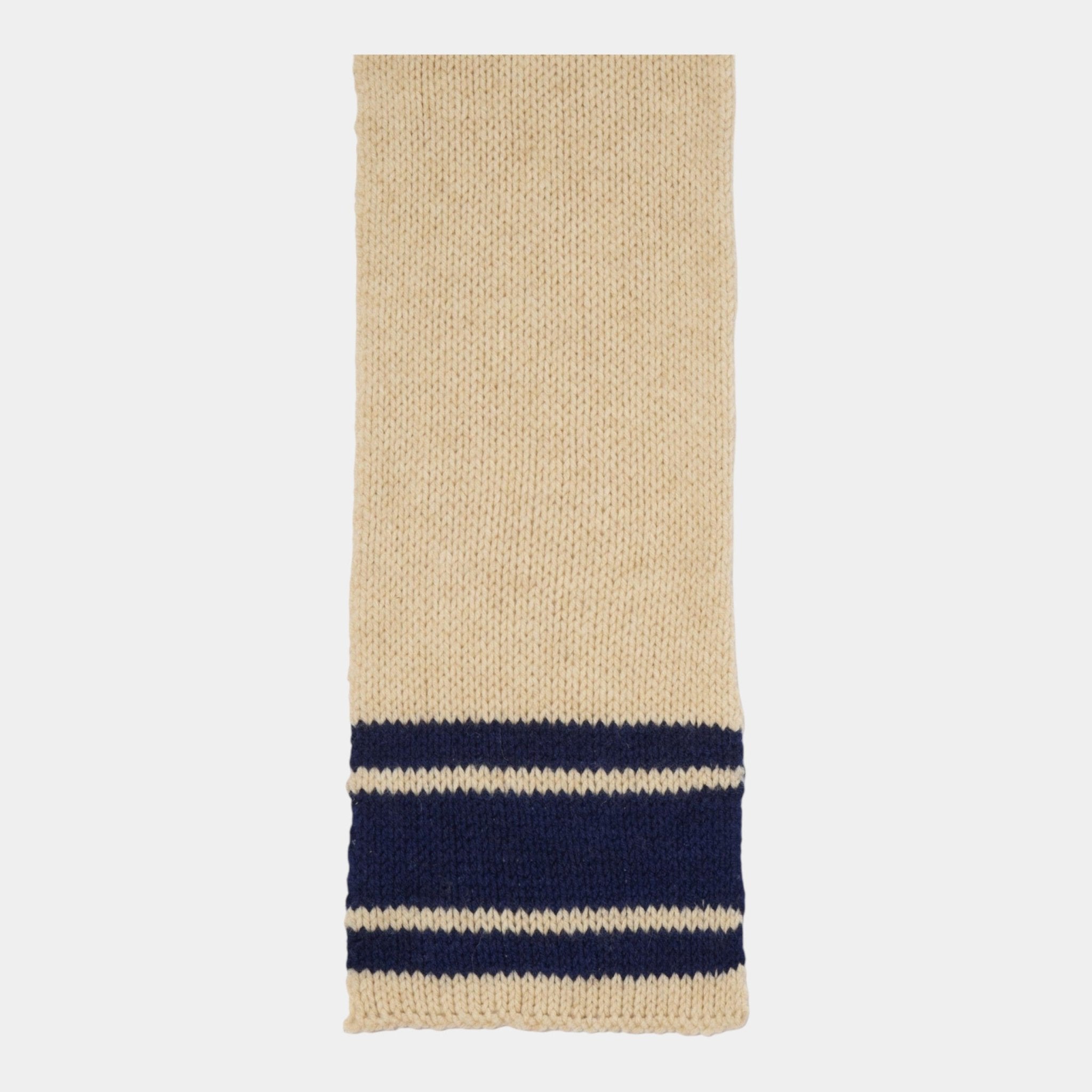 UNIVERSAL WORKS Universal Works Sciarpa a righe - Sabbia/Blu - Hubert Humangoods