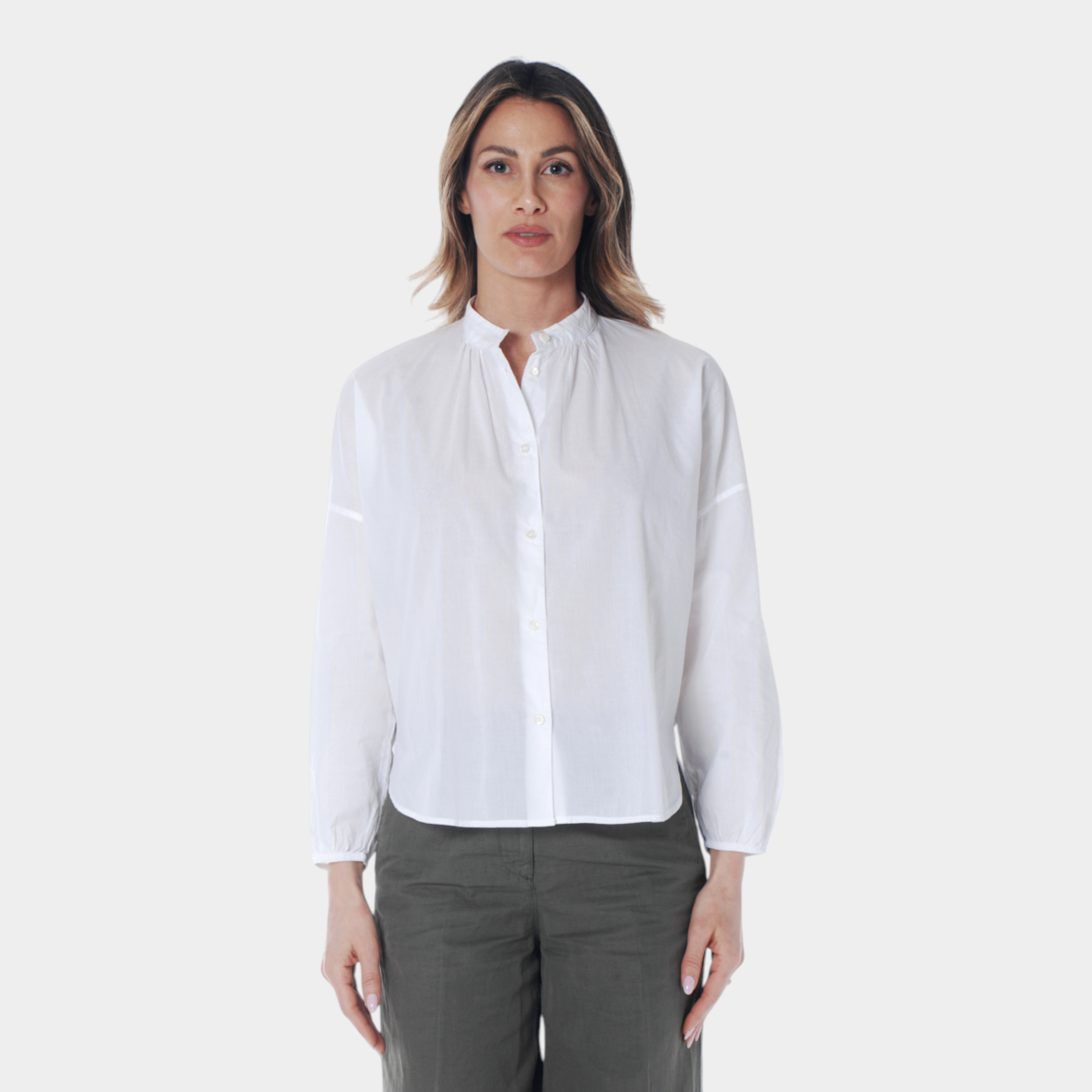 Aspesi Camicia in mussola di cotone - Bianco