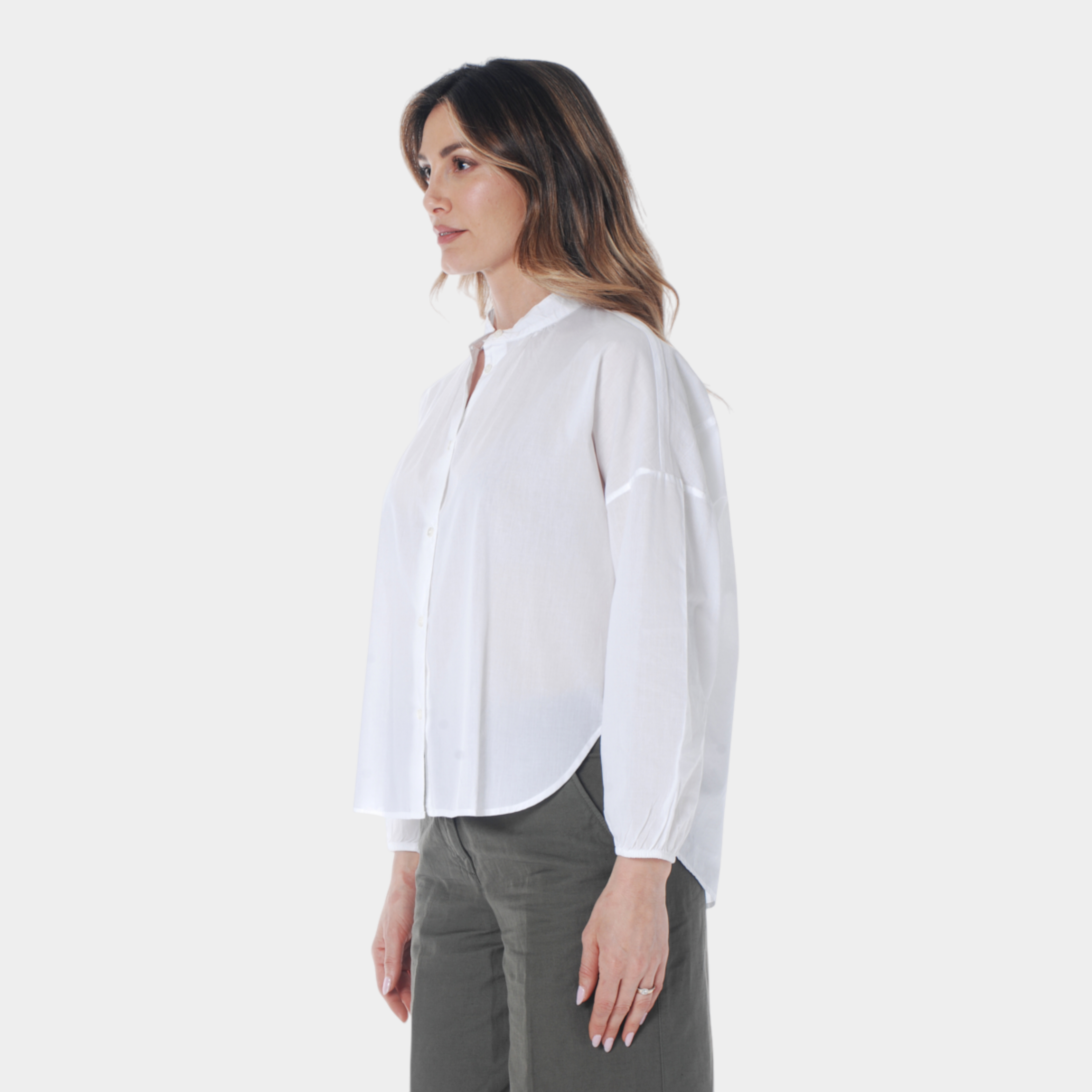 Aspesi Camicia in mussola di cotone - Bianco