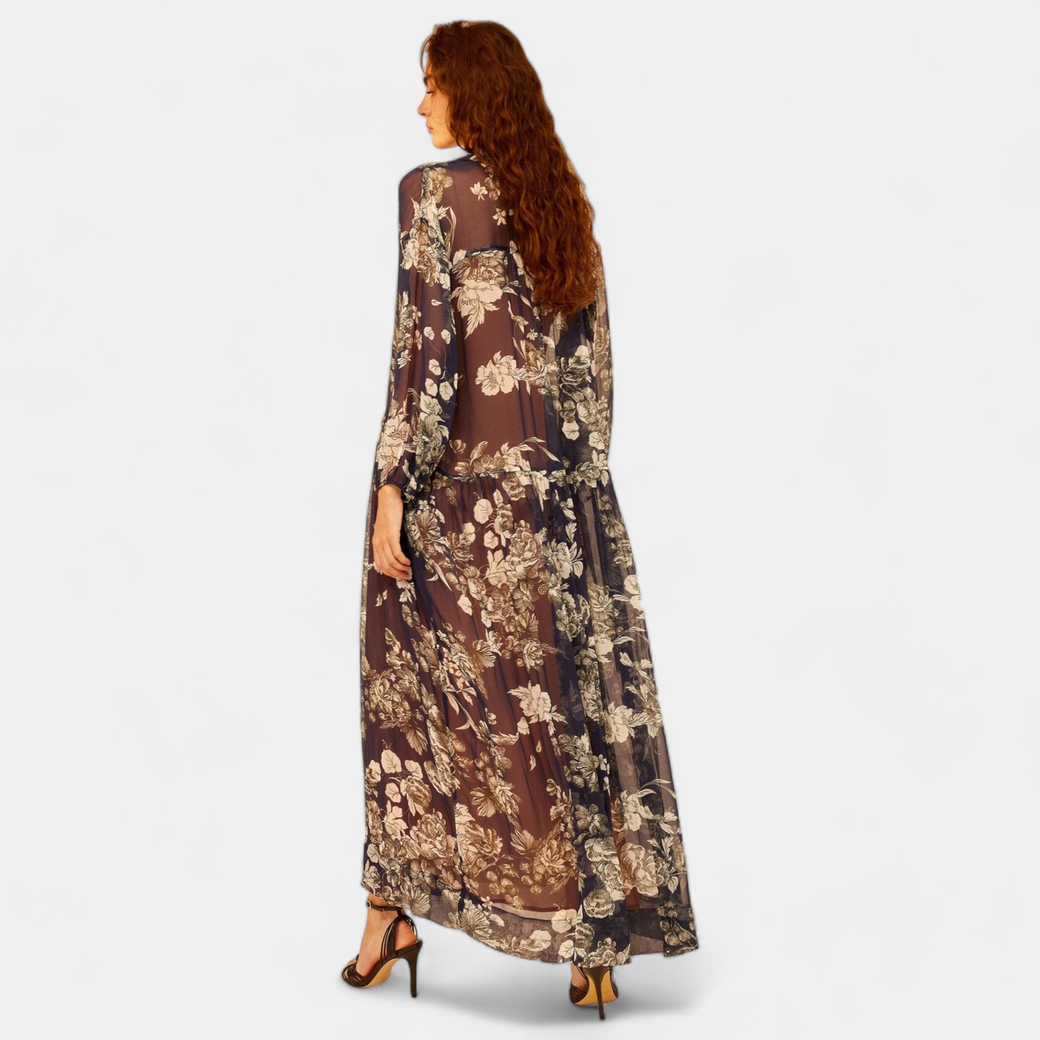 SEMICOUTURE Semicouture Abito stampa Botanic - Blu - Hubert Humangoods