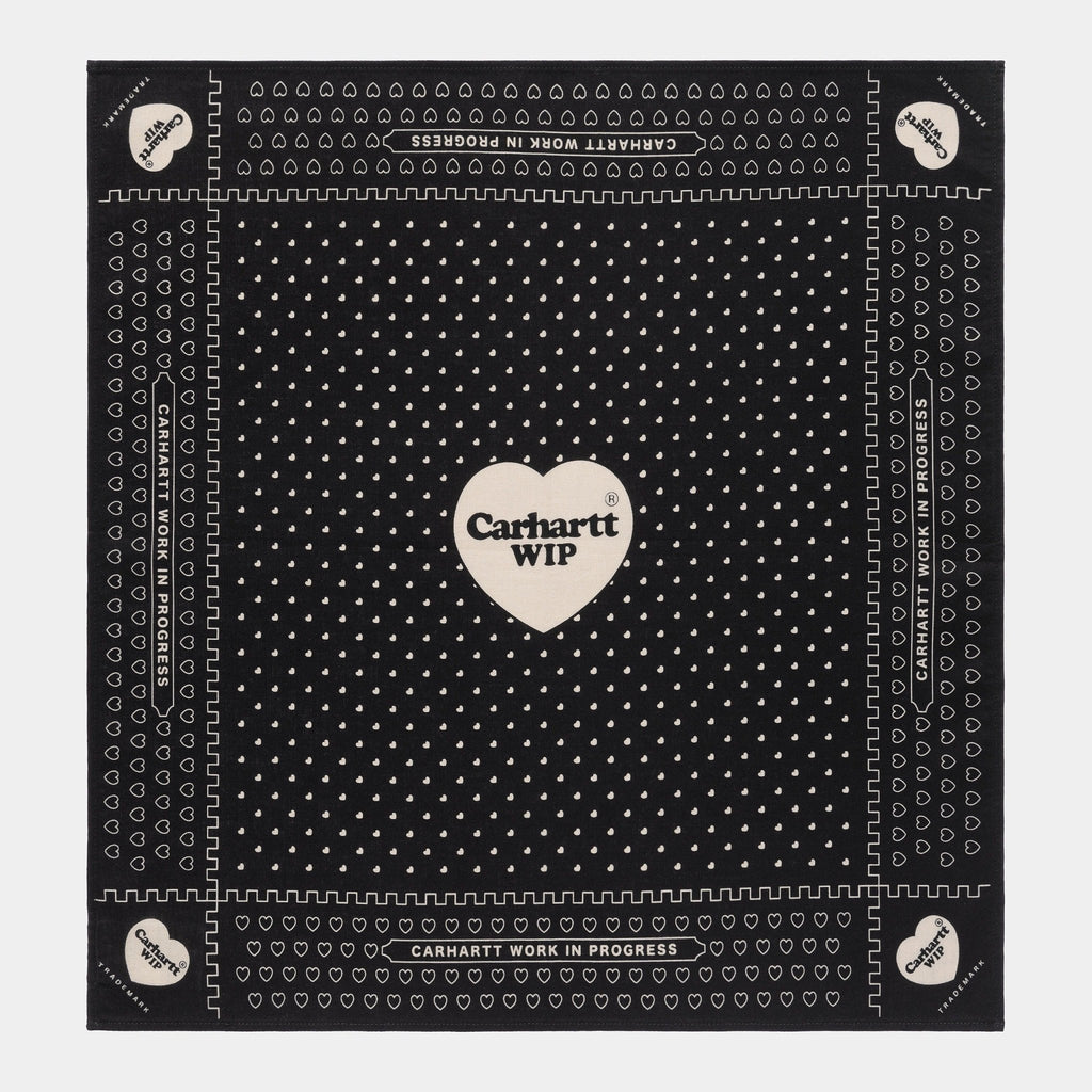 CARHARTT WIP Carhartt Wip Bandana Heart - Nero - Hubert Humangoods
