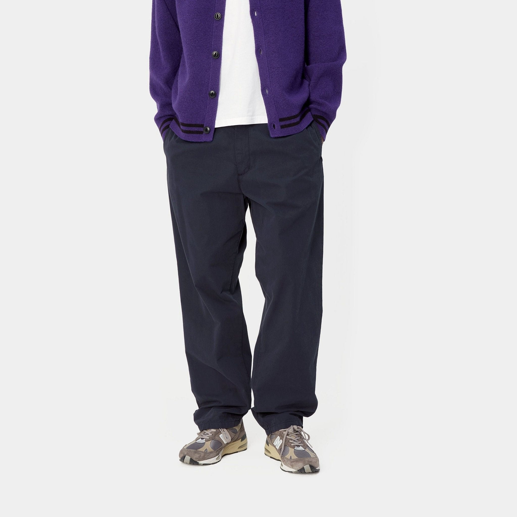 CARHARTT WIP Carhartt Wip Pantaloni Calder in Poplin - Blu - Hubert Humangoods