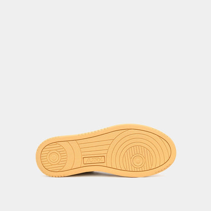 Sneakers Medalist in pelle - Bianco/Arancione - Hubert Humangoods
