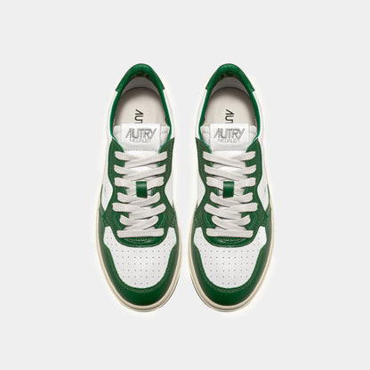 Sneakers Medalist in pelle - Bianco/Verde - Hubert Humangoods