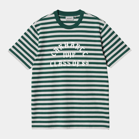 T-Shirt a righe Athletic - Verde/Grigio - Hubert Humangoods