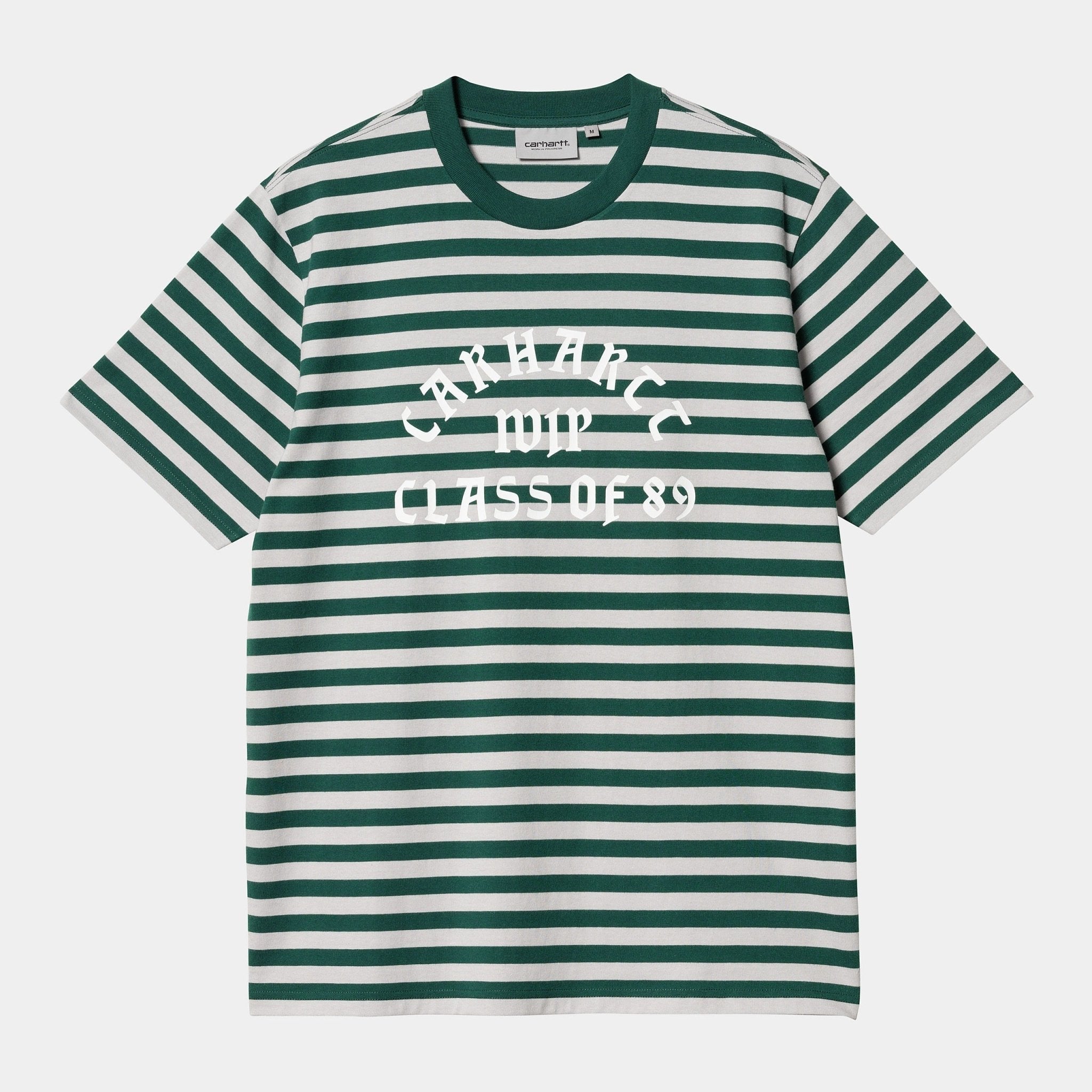 CARHARTT WIP Carhartt Wip T-Shirt a righe Athletic - Verde/Grigio - Hubert Humangoods