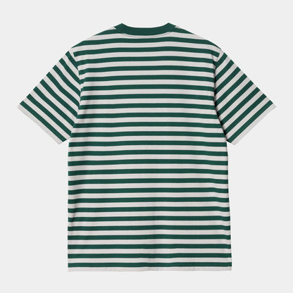 T-Shirt a righe Athletic - Verde/Grigio - Hubert Humangoods