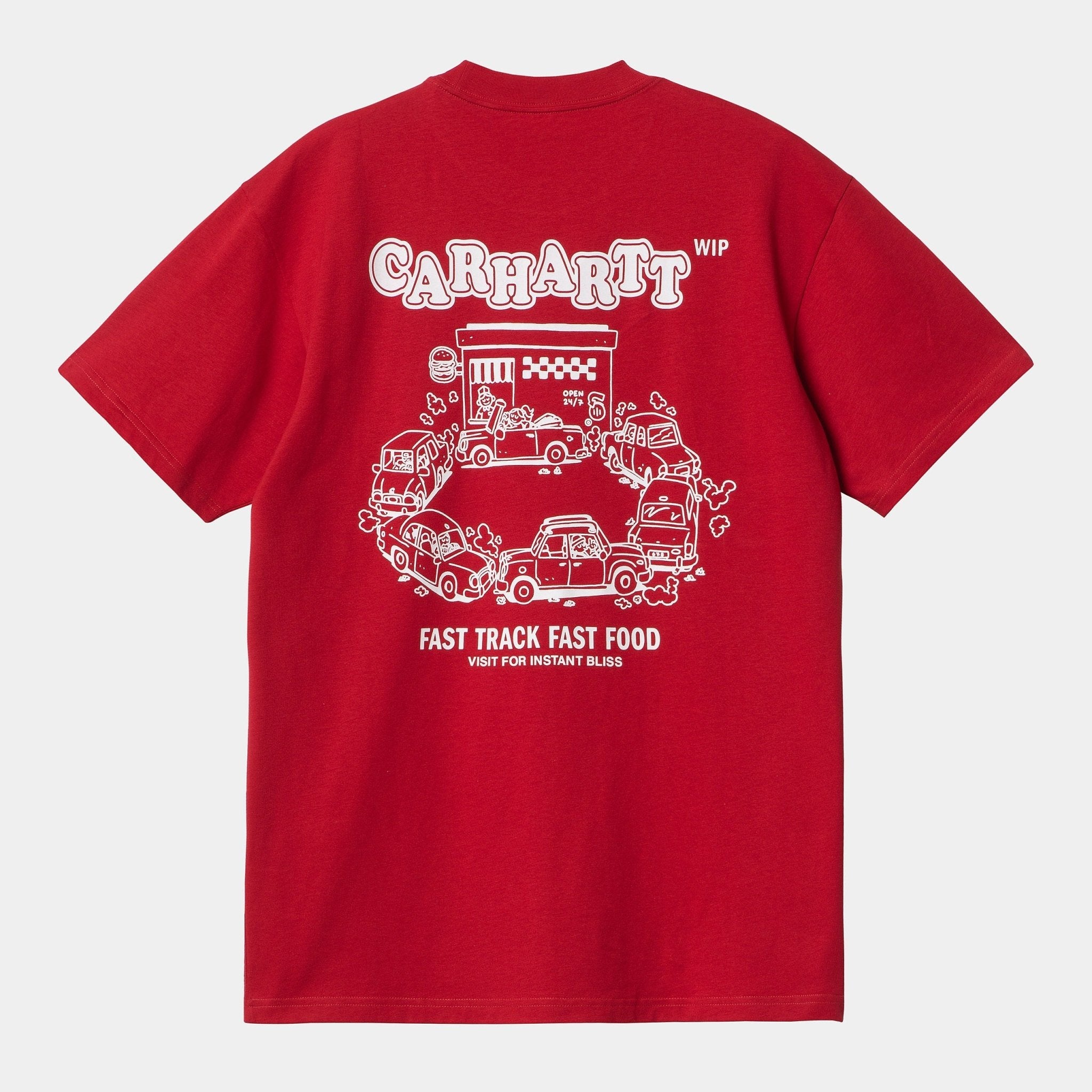 CARHARTT WIP Carhartt Wip T-Shirt Fast Food - Rosso - Hubert Humangoods
