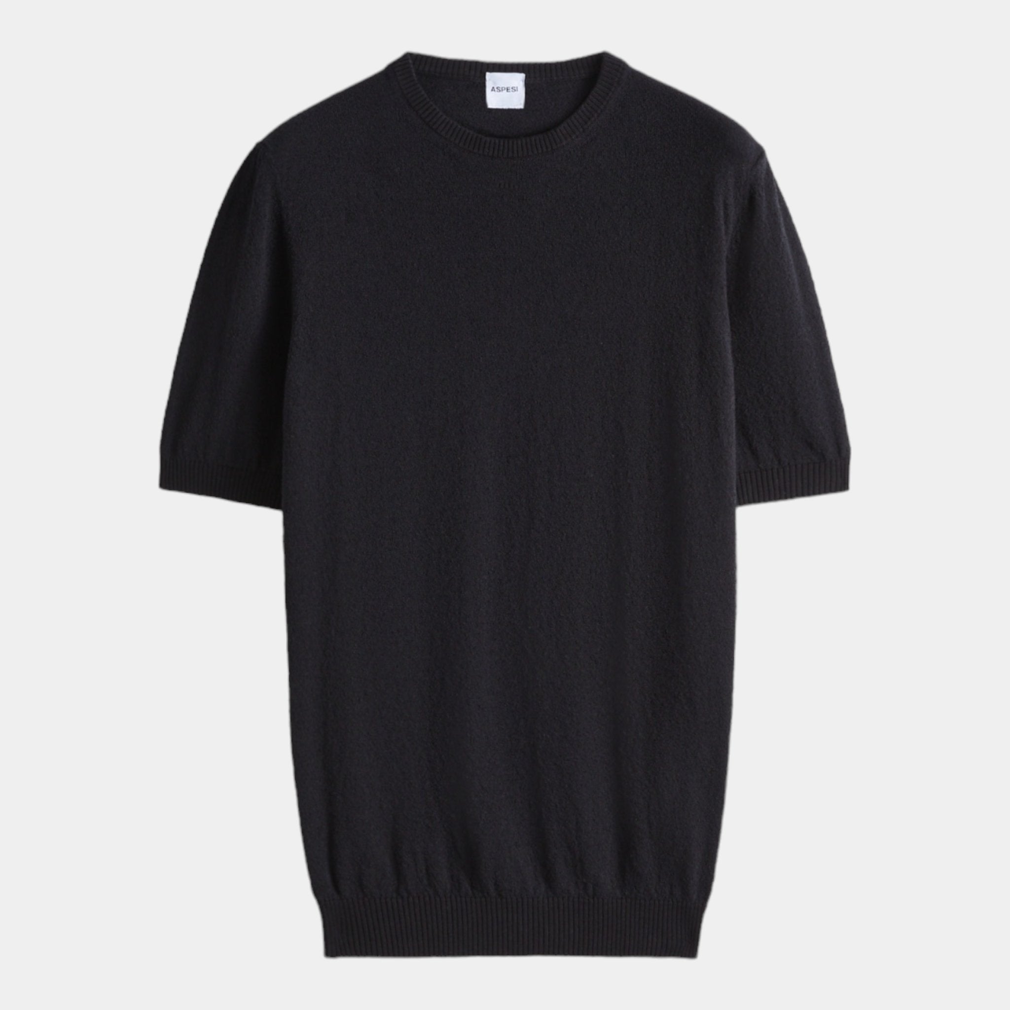 ASPESI Aspesi T-shirt in spugna di cotone - Nero - Hubert Humangoods