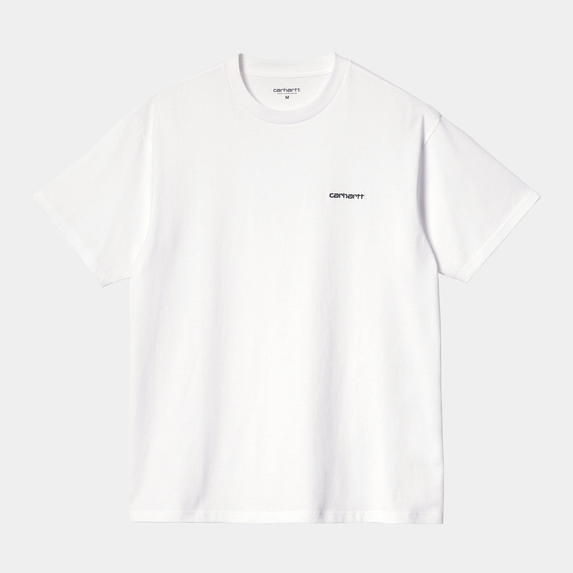 T-Shirt Script Embroidery - Bianco - Hubert Humangoods