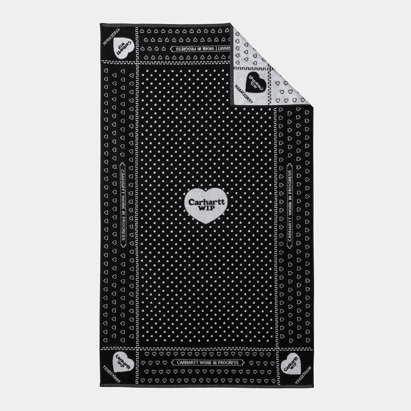 CARHARTT WIP Carhartt Wip Telo Mare Heart Bandana - Nero - Hubert Humangoods